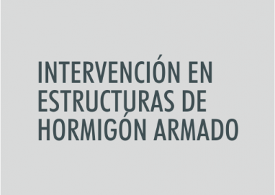 ASIGNATURA Intervención en estructuras de hormigón armado