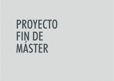 ASIGNATURA Proyecto Fin de Máster